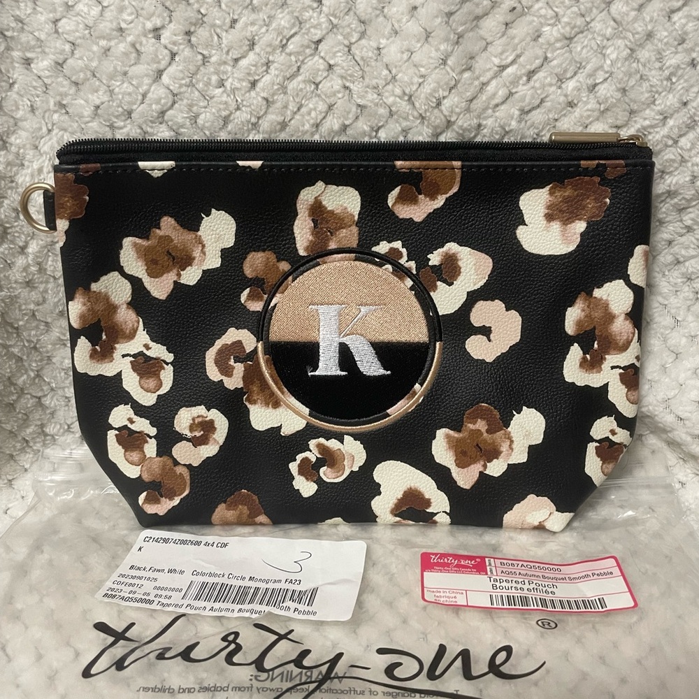Thirty-One Tapered Pouch Autumn Bouquet